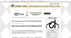 Desktop Screenshot of calhounteamrealty.com