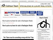 Tablet Screenshot of calhounteamrealty.com